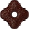 Ekena Millwork Peralta Ceiling Medallion (Fits Canopies up to 4 5/8"), 17 3/4"OD x 3 1/8"ID x 1"P, Brushed Mahogany CM17PEBMF - alternate 1
